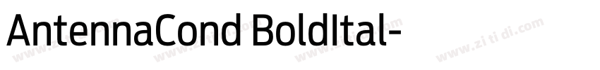 AntennaCond BoldItal字体转换